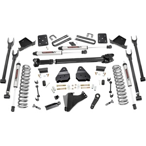 image:imageRough Country 6 Inch Lift Kit 4Link with V2 Monotube Shocks for Ford F250F350 Super Duty 20172022 wNo OVLDS  Fits 4 Axle Diesel Only Includes FR Driveshaft