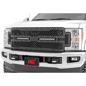 image:imageRough Country Mesh Dual LED Grille Insert for 20172019 Ford Super Duty  70216