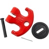 image:imageRough Country MultiFunction Winch Cleat with Rubber Isolator  12000 LB Forged Aluminum Recovery Hook for ATVUTV Works with Synthetic Rope amp Steel Cable Red