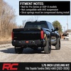 image:imageRough Country 175 Leveling Kit for Toyota Tundra 20222026  Front Strut Spacers Levels Factory Rake BoltOn Installation