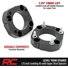 image:imageRough Country 175 Leveling Kit for Toyota Tundra 20222026  Front Strut Spacers Levels Factory Rake BoltOn Installation