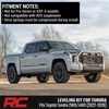 image:imageRough Country 175 Leveling Kit for Toyota Tundra 20222026  Front Strut Spacers Levels Factory Rake BoltOn Installation