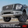 image:imageRough Country 3 Suspension Lift Kit for Nissan Titan 2WD4WD 20042024  Wheel Spacers Red Control ArmsRed Arms