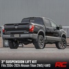 image:imageRough Country 3 Suspension Lift Kit for Nissan Titan 2WD4WD 20042024  Wheel Spacers Red Control ArmsRed Arms