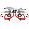 image:imageRough Country 3 Suspension Lift Kit for Nissan Titan 2WD4WD 20042024  Wheel Spacers Red Control ArmsRed Arms