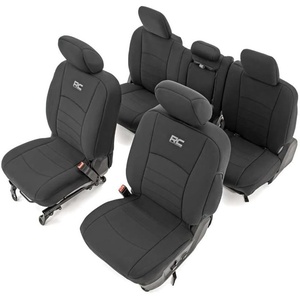 image:imageRough Country Neoprene Seat Covers for Ram 1500 20192026  Waterproof UVResistant FoamPadded Front amp Rear Covers