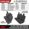 image:imageRough Country Neoprene Front Seat Cover for Ford F150 Lightning F250 amp F350 20152026 Crew Cab wFront Bench SeatFront Bench  Rear 6040 Seat Cover Set