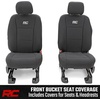 image:imageRough Country Neoprene Front Seat Cover for Ford F150 Lightning F250 amp F350 20152026 Crew Cab wFront Bench SeatFront Bucket Seat Cover Set