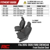 image:imageRough Country Neoprene Front Seat Cover for Ford F150 Lightning F250 amp F350 20152026 Crew Cab wFront Bench SeatFront Bucket Seat Cover Set