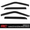 image:imageRough Country Tapeon Window Rain Guards for Ford F150Lightning F250 F350 Raptor Crew Cab 20152025  Low Profile Window Visors 4Pc Rain Guard for Trucks