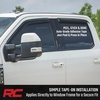 image:imageRough Country Tapeon Window Rain Guards for Ford F150Lightning F250 F350 Raptor Crew Cab 20152025  Low Profile Window Visors 4Pc Rain Guard for Trucks