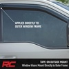 image:imageRough Country Tapeon Window Rain Guards for Ford F150Lightning F250 F350 Raptor Crew Cab 20152025  Low Profile Window Visors 4Pc Rain Guard for Trucks