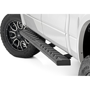 image:imageRough Country BA2 Running Boards for Ford F150 20092014  5 Wide Steel Step Bars NonSlip Grip Foot Rails NoDrill Install Truck Side Steps