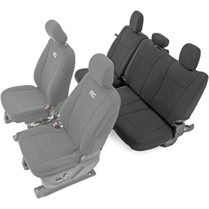 image:imageRough Country Neoprene Front Seat Cover for Ford F150 Lightning F250 amp F350 20152026 Crew Cab wFront Bench SeatRear 6040 Seat Cover Set