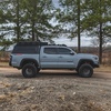 image:imageRough Country Bed Cap Roof Rack for Toyota Tacoma 20162023  Aluminum Overland Cargo Rack with Adjustable TSlot Cross Bars