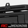 image:imageRough Country Bed Cap Roof Rack for Toyota Tacoma 20162023  Aluminum Overland Cargo Rack with Adjustable TSlot Cross Bars