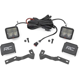 image:imageRough Country 2 LED Ditch Light Kit for Toyota Tacoma 20162023  Spectrum Series Dual LED Cubes 80W Spot Beam 9600 LumensDual 2  Spectrum Series