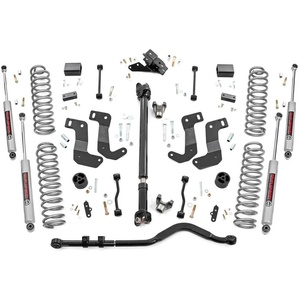 image:imageRough Country 35 Inch Lift Kit with N3 Shock Absorbers for Jeep Wrangler Rubicon JL 2Door 20242025  Includes Front amp Rear Shocks Control Arm Drop Brackets Front Driveshaft Lifted Coil Springs