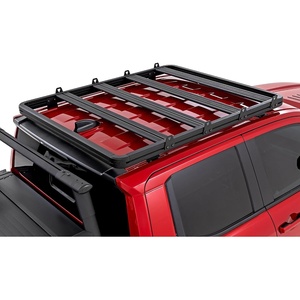 image:imageRough Country Roof Rack for Toyota Tacoma 20242026  Aluminum Cargo Rack with Adjustable TSlot Cross Bars for Overland amp Outdoor Gear