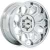 image:imageRough Country 77 Series Chrome Wheel  20x9 6x55 Bolt Pattern 0mm Offset SinglePiece Aluminum Rugged 8Spoke Design Chrome Finish