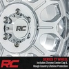 image:imageRough Country 77 Series Chrome Wheel  20x9 6x55 Bolt Pattern 0mm Offset SinglePiece Aluminum Rugged 8Spoke Design Chrome Finish