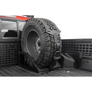 image:imageRough Country Universal Bed Mount Spare Tire Carrier for Pickup Trucks  Fits Tires 33 to 40