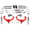 image:imageRough Country 35 Suspension Lift Kit wV2 Shocks for Chevy Silverado amp GMC Sierra 2500HD3500HD 20112019  Red Control ArmsRed Control Arms