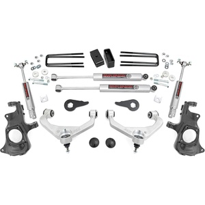 image:imageRough Country 35 Lift Kit for 20112019 ChevyGMC 25003500 2WD4WD  95770N3 Shocks  Silver Arms