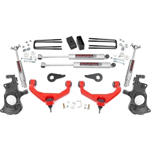 image:imageRough Country 35 Lift Kit for 20112019 ChevyGMC 25003500 2WD4WD  95770REDWith N3 Shock Absorbers